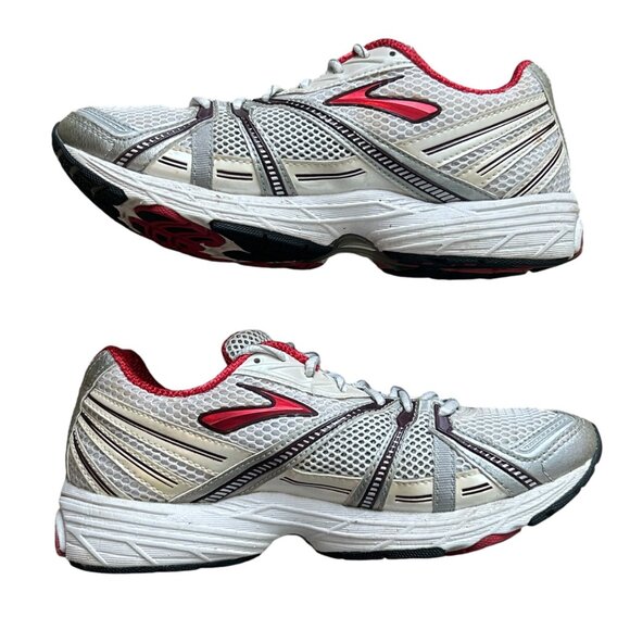 Brooks Ghost Sneakers 8.5 Running Road Race Trainers Jogging White And Pink - Picture 4 of 8